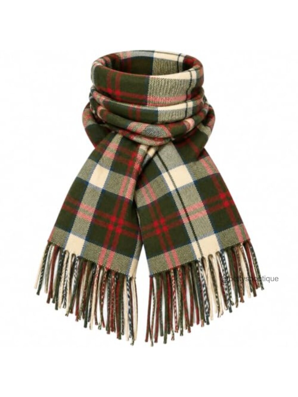 Oversized Plaid Winter Scarf Soft Warm Wrap
